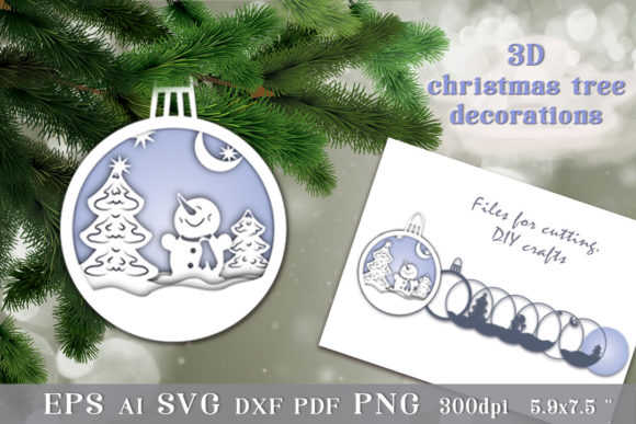3D Christmas Tree Toy Files to Cut for Festive Branding