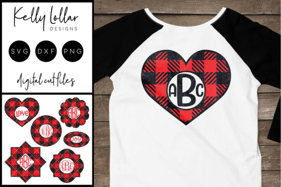 Buffalo Plaid Monogram Frame for Crafts
