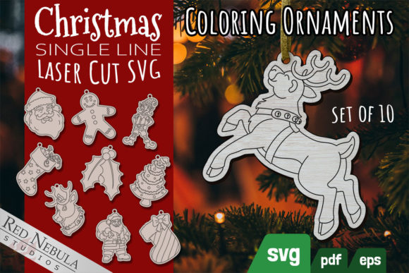Christmas Laser Cut SVG Ornaments for Winter Amp Branding