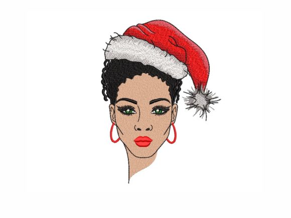 Christmas Woman: A Festive Graphic Design Asset