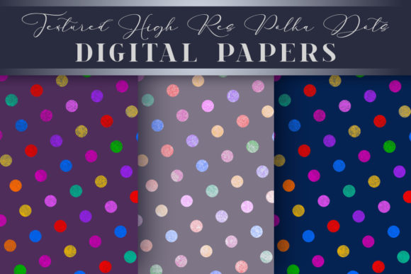 Colorful Polka Dots Cute Backgrounds for Branding and Packaging