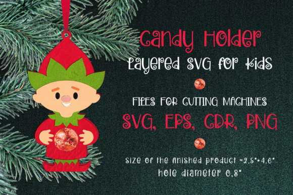 Elf Christmas Ornament Candy Holder SVG Review