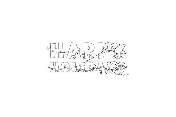 Happy Holidays with Christmas Lights Design Review