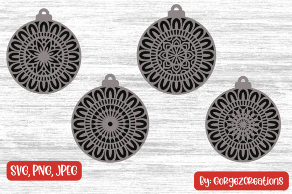 Layered Christmas Baubles SVG Cut Files Review