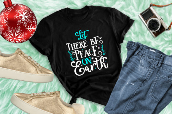 Let There Be Peace on Earth Christmas SVG for Print Templates