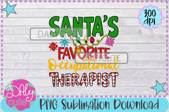 Santa's Favorite Occupational PNG for Print Templates