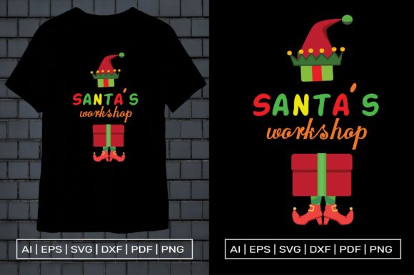 Santa s Workshop Print Templates for Seasonal Design Projects