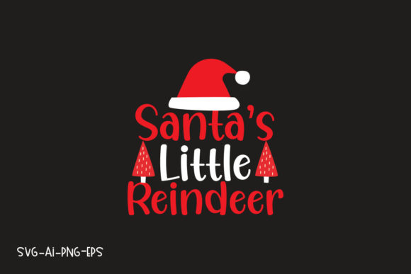 Santa’s Little Reindeer T-Shirt Design for Blog and Website Use