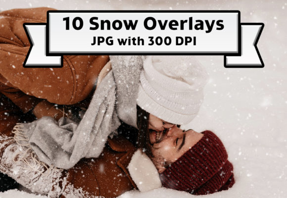 Snow Photo Overlays Snowfall Texture for Branding and Marketing