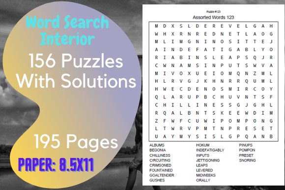 Word Search Puzzles Activity Book for Kdp Interiors
